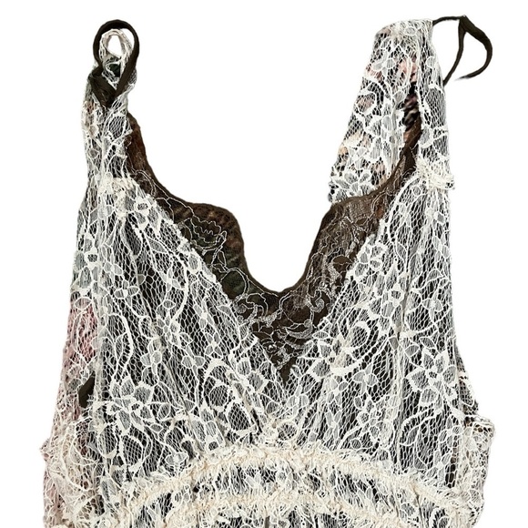 Bridal Twee Boho Lace Two Layer Made in France Lisa D dress - Picture 3 of 7